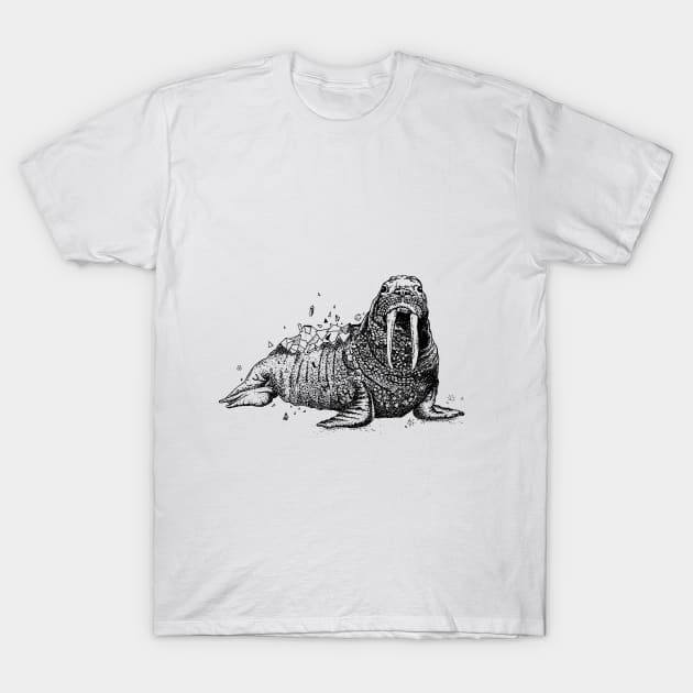 Walrus T-Shirt by iksill